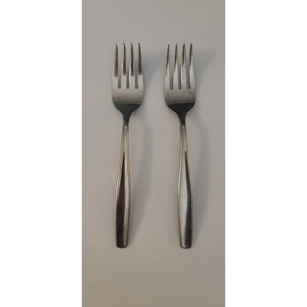 Set of 2 Rogers Cutlery Co. Creation Stainless Steel Salad Forks 6 1/4